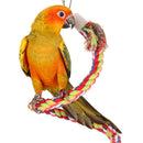 50cm/19.7in Bird Perch Spiral Cotton Rope Chewing Parrot Climbing Standing To-