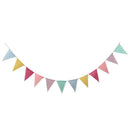 Triangle Bunting Banners Burlap Jute Flags Wedding Party Hanging Decor