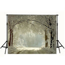 7 x 5ft Winter Backdrops Photography Snow Freeze Forest Background for Stud W5B5