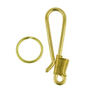 Metal Snap Lanyard Clip Hook Carabiner Camping Loaded Clasp Keyring Buckle