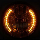 Motorcycle Modified Headlight Lamp Holder Led Turn Signal 35W 3000K 2250Lm