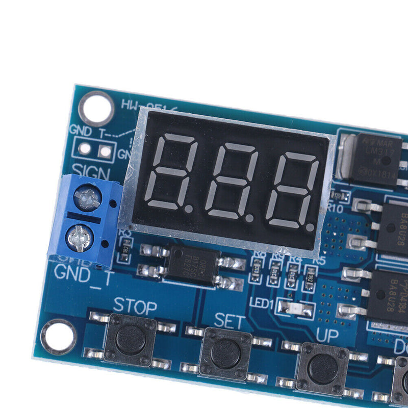 LED DC 5V~36V Dual MOS Control Cycle Trigger Timer Delay Relay Module  Pz