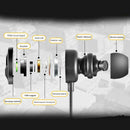 T2 Dual 3.5mm Wired In-Ear Earphone Volume Control Headset Earbud with Mic