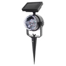 Solar Colorful Rotating LED Projection Light Garden Lawn Lamp Outdoor Bulb