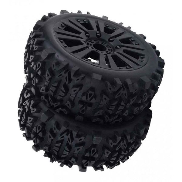 4xRC Car Wheel Rim Tyres 1/8 RC Truggy Truck Accessory Climbing Rock Crawler