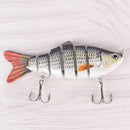 Multi-section Fishing Lure Crank Bait Swimbait Bass Shad Dace 10CM-18G-6