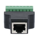 Replacement Ethernet RJ45 Female to Screw Terminal 8 Pin Digital DVR Adapter