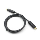 Dual 180 Degree Rotating Male to Male 1.5M HDMI Audio/Video Cable HDTV 720/1080P