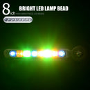 1 Pair LED Wind Powered Car DRL Lamp Daytime Running Lights (Multicolor)