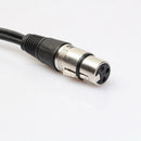 3P XLR Female Jack to Dual 2 Male Plug Y Splitter Adaptor Cord Cable 1Ft