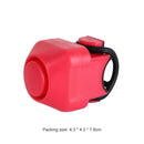 Electric Bicycle Bell Loud Volume ABS MTB Road Bike Handlebar Bell (Red)