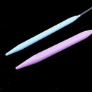 12pcs Plastic Double Pointed Knitting Needles Circular Needles Set 3.5-12mm