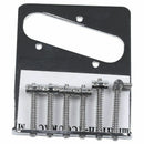 Tele Style Single Coil Guitar Bridge with 6 Barrel Saddles for Telecaster S