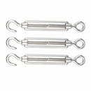 Turnbuckle Wire Strainer Tensioner Hook Eye Zinc Plated 6MM (pack 3) L3Z1