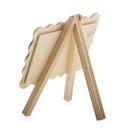 Easel Shape Unfinished Wood Picture Photo Frame for Kids Drawing Painting