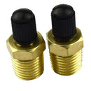 2PC 1/4 Inches Brass + Plastic Air Compressor Tank Fill Valve 300 Psig Max