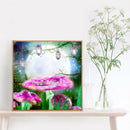 5D Full Round Drill Diamond Painting DIY Mushroom Rhinestone Picture Craft