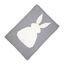 Newborn Baby Infant Rabbit Blanket Bath Easy Wrap Sleeping Swaddle Bedding Gray