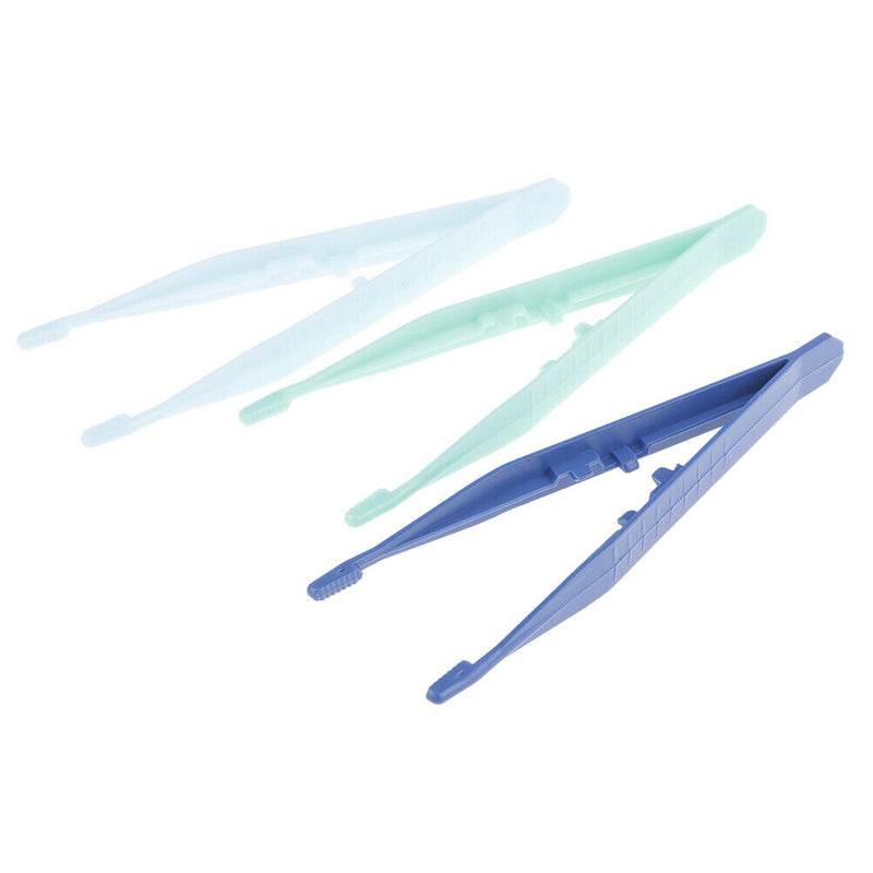 10XReptiles Feeder Tweezer Plastic Terrarium Clamp Feeding Tongs Tool Skid~Cl BX