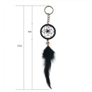 Mini Black Dream Catcher Key Chain Car Accessories Hanging Decor Craft Gift