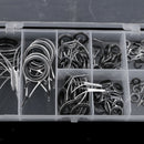 70Pcs Rod Guides Saltwater Fishing Rod Eye Ring Stainless Tip Guide DIY Kit