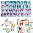 74PCS Handmade Crystal Glue Capital Letter Mould Mold Jewelry Kit Mold Set P2L3