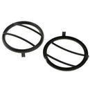 2 Pieces Car Turn Signal Light Cover Frame For Jeep Wrangler 2007-2018 Black