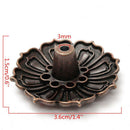 1pc 9Holes Lotus Flower Shape Incense Burner Holder Censer Plate For Stick Cone