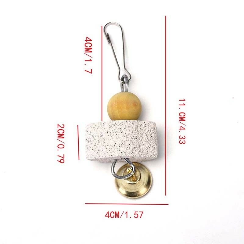 Pet birds parrot mouth grinding stone molars stone hanging string chewing J&M