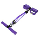 Sowell Red 4 Tubes Sit-Up Pedal Exerciser Foot Bodybuilding Expander Elasti