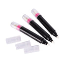 Empty Nail Art Polish Corrector Remover Cleaner Pen Empty Pen With 3 Tips M&E