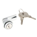 Zinc Alloy Disc Tumbler Cam Lock with 17mm Cylinder and Chrome Finish, Keyed