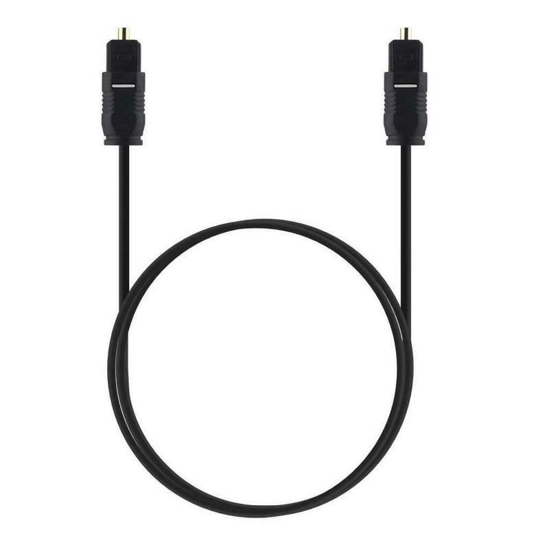 1m Digital Optical Audio Toslink Cable Cord +1 IN 2 OUT Splitter Adapter