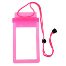 Strong 3 Layer Sealing Waterproof Smart Phone Pouch for Water Sport(Pink)