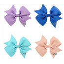 20x Baby 10cm Hair Bows Boutique Girl Alligator Clip Grosgrain Ribbon Headba FT