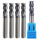 5pcs Tungsten steel 4 Flute End Mill CNC Milling Cutter HRC50