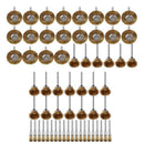 60Pcs Mini Wire Brush Wheel Cup Steel Wire Brush Set Shank For Power Rotary
