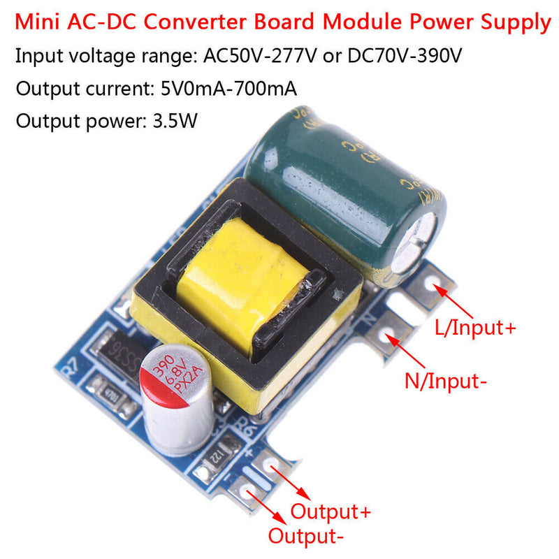 Mini AC-DC 110V 120V 220V 230V to 5V 700mA converter board module power supp Nw
