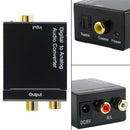 Digital Optical Coaxial Toslink Signal to Analog Audio Converter Adapter RCA AU