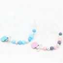 Baby Pacifier Clip Chain Colorful Love Heart Silicone Dummy Pacifier Clip C S5G9
