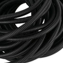 50 Ft Split Wire Loom Conduit Polyethylene Tubing Black Color Sleeve Tube Y8Z9