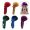5 Pieces Women Mens Velvet Bandana Hat Durag Muslim Headwrap Beanie Cap