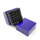 4Mm Carbon Steel Gunmetal Number " 0-9 " "&" Alphabet " A-Z " Rectangle Pun