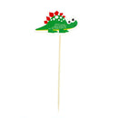 9pcs/set DIY Cake Flag Cartoon Dinosaur Cake Topper Kids Birthday Party Dec ME