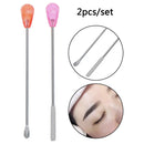 1Pair Semipermanent Eyebrow Tattoo Ink Mixer Pigment Mixing Stirring Rods Sti 3C