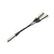 1pc Dual 2 XLR Male to 3 Pin Female Cable Cord Jack Mic Y Splitter Adaptor