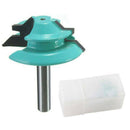 45 Degree 1/4'' Shank 1-1/2'' Lock Miter Router Bit Woodwork Tenon Cutter Tools-