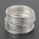 50pcs Alloy Stackable Bracelet Bangles Set Womens Belly Dance Bangle Rings