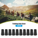 10x Anti-slip Trekking Pole Tip Protector PVC Climbing Walking Stick Cover