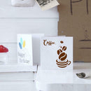 DIY Hollow Spray Stencil Template Album Coffee Lacedraw Board Paint Decor